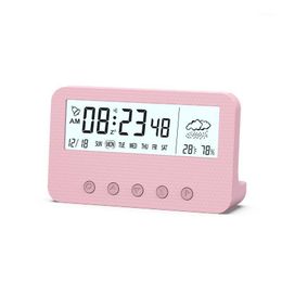 Wristwatches 2021 Nordic Wind Gift Alarm Clock Luminous Digital Smart Led Electronic Display Humidity Date Week