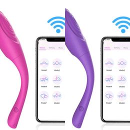 NXY Vagina Balls Wireless Bluetooth for Women App Remote Long Distance Control Dildo g Spot Massage Vibrator Female Magic Vibrating Egg Sex Toy1211