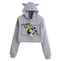 Hot Anime Sk8 die Unendlichkeit Miya Hoodie Mode Pullover Tops Nette Drucken Frau Sweatshirt Y0804