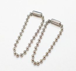 2021 new 1000pcs/lot 10cm bead ball chains for pet dog tags and other small pendants with mirror polished surface