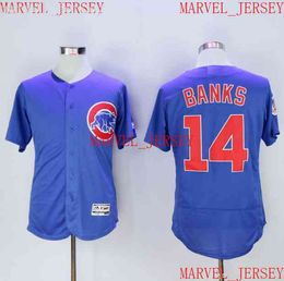 Men Women Youth Ernie Banks Baseball Jerseys stitched customize any name number jersey XS-5XL