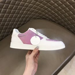 Top quality luxury designer shoes casual sneakers breathable Calfskin with floral embellished rubber outsole very nice MKJLAA0003