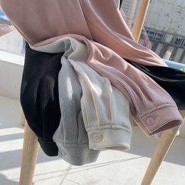 MATAKAWA Casual Pants Loose Straight Leg Radish Beam Woman Pants Autumn and Winter Sweatpants Women 210513