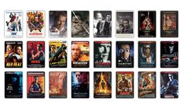 2022 Sexy Posters Action Movie Metal Painting Poster retro Tin Sign Plaques Vintage Wall Plate Bar Pub Club Home Living room Decorate Decor
