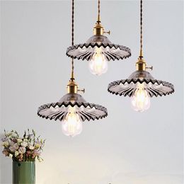 Pendant Lamps Home Vintage Lights Loft Bedroom Kitchen Dining Lamp Retro Glass Hanging Room