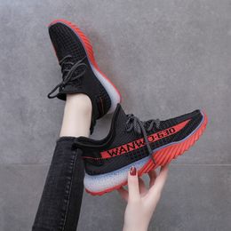2021 Arrival Women's mesh casual breathable running shoes fashion trend sports sneakers trainers outdoor jogging walking size 36-40