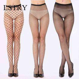 NXY Sexy Lingerie New Stockings Women Thigh High Sheer Lace Net Fishnet Black Hollow Out Hosiery1215