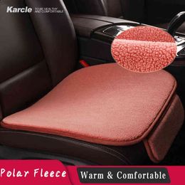Karcle Polar Fleece Car Cover Set Front Rear Auto Cushion Seat Protector Mat Pad Automobile Accessories