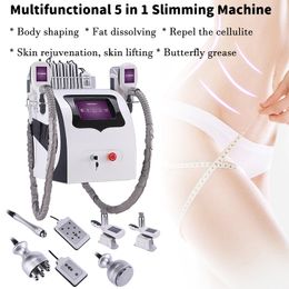 Portable Cryolipolysis Fat Freezing Slimming Machine With 2 Cryo Handles RF Cavitation Lipo Laser Cellulite Reduce Beauty Equipment