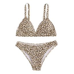 Women's Swimwear Women Leopard Print Bikini Set Push-Up Brazilian Beachwear Swimsuit Bathing Suit Swimjupmsuit Traje De Bano Mujer#30