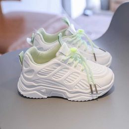 Spring And Autumn Children's Casual Shoes, Boys' Soft-soled Comfortable Breathable White Shoes, Girls, Sneakers New G1025