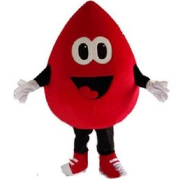 Halloween Red Blood-drop Mascot Costume High Quality Cartoon vegetable Plush Anime theme character Adult Size Christmas Birthday Party Outdoor Outfit Suit
