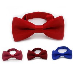 Classic Kid Bowtie Boys Grils Baby Children Bow Tie Fashion 25 Solid Colour Mint Green Red Black White Pets