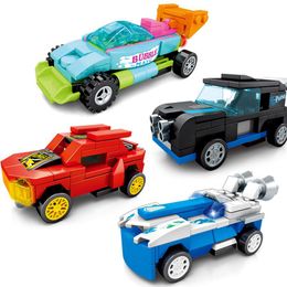DIY Mini Car Back Blocks Boy Toys for Birthday Gift With Original Box