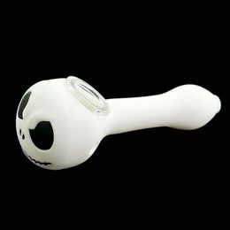 Skull Hand Pipes smoking pipe silicone Hookah Bong tobacco Oil Rigs Unbreakable 4.6 inch