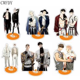 New Anime 19 Days Acrylic Figure Stand Model Toys Old Xian Hetian Jian Yi Character Desk Decoration 15CM Cosplay Keychain Gifts G1019