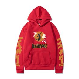 Anime Haikyuu Cosplay Hoodies Long Sleeve Hoodie Sweatshirts Harajuku Hip Hop Streetwear Pullover Tops Y211122