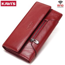 Genuine Leather Style Portomonee Fashion Money Bags Zipper Card Holder Handy Perse High Capacity Wallet