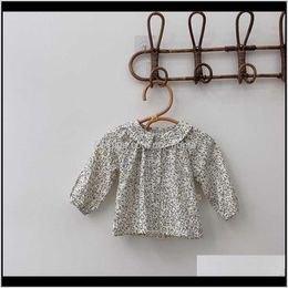 Clothing Baby Kids Maternity Drop Delivery 2021 Baby T Shitrt Tops Autumn Girl Fashion Shirts Korean Style Floral Infant Long Sleeve Open Sti