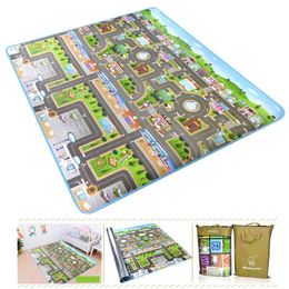 Baby Play Mat Soft EVA Foam Children's Mat Toys 0.5cm Thick Large Foldable Floor Games Crawling Educational Pad Kids Carpet Rug 210402