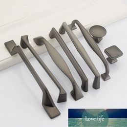 Modern Pearl Grey Zinc Alloy Cabinet Handles Drawer Knobs Kitchen Cupboard Door Pulls Fashion Furniture Handle Hardware Factory price expert design Quality Latest