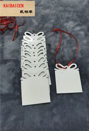 Sublimation Blank Christmas Decoration Pendant MDF Two-sided Printing DIY gifts Heat Transfer Printing plate tag products