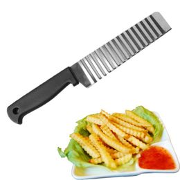 Multifunctional Wavy Potato Cutters Vegetable Tools Stainless Steel Fruit Cutting Knife Potatoes Cucumber Carrot Waves Cutter Cooking Tool