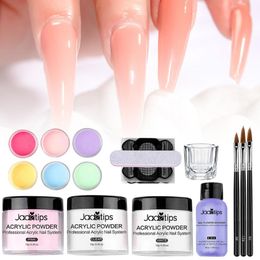 Nail Art Kits Acrylic Powder Set Crystal Glitter Kit Liquid Monomer Builder With Brush File Nails Extension Manicure