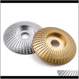 Parts Tools Home & Garden Drop Delivery 2021 Round Wood Grinding Wheel Abrasive Disc Angle Grinder Carbide Coating 16Mm 5/8" Bore Shaping San