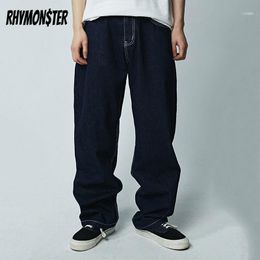 Men's Jeans RHYMONSTER X REDCHARCOAL Basic Straight-Leg Jeans1