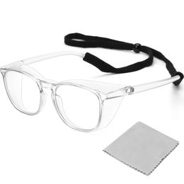 -Anti nevoeiro óculos de segurança para óculos de sol mulheres homens, luz azul bloqueando proteção anti-pólen