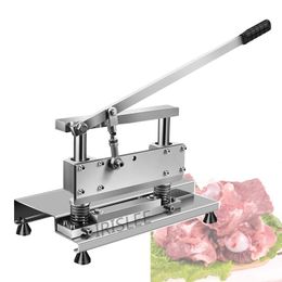 Manueller Knochenschneider aus Edelstahl, hochwertige Schweinshaxe-Rippen-Schneidemaschine, leicht zu reinigen