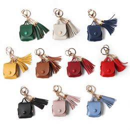 headset accessories Luxury Handbag Tassels Earphone Cases For Airpods 1 2 3 Pro Cover Leather Small Bag Headset Protective Case