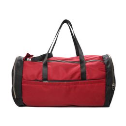 Women Sports Training Bag for Women Fitness Yoga Bag Large Gym Swim Handbag Oxford Travel Luggage Duffle Q0705