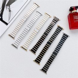 Luxury Precision Ceramic Diamond Wrist Loop Band Strap for Apple Watch Series 7 6 5 4 3 2