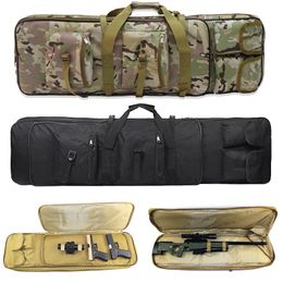 Stuff Sacks 80/95/115cm Nylon Rifle Gun Case Bag Carrier Outdoor Sniper Hunting Backpack Military S Protection Accessory M4 AR 15