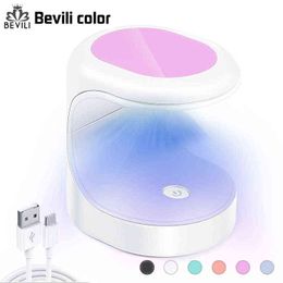 Nail Dryers Mini Dryer Uv Lamp Manicure Machine Single Finger s Art Tool Gel Polish 16w Led Tools 220225