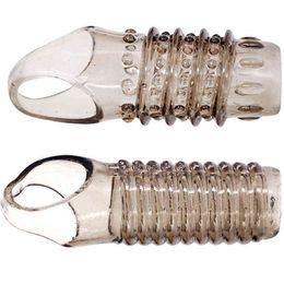 NXY Sex Chastity devices Male silicone penis cover male toy vagina chamfered condom enhancer chastity device 1204