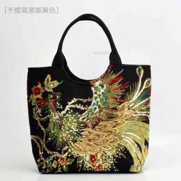 HBP Non- Peacock ethnic style embroidered BAG canvas little girl bag middle aged one shoulder portable cross 3 sport.0 H6DO C0N6