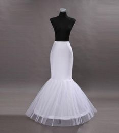 2021 Sexy Wedding Dress One Hoop Petticoat Crinoline for Mermaid Gowns Flounced Petticoats Slip Bridal Accessories2487
