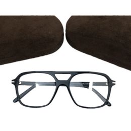 Quality 5585 Eyeglasses Rectangular Pilot Plank Frame 57-16-145 double-bridge Design Rim for Prescription Eyewear full-set case