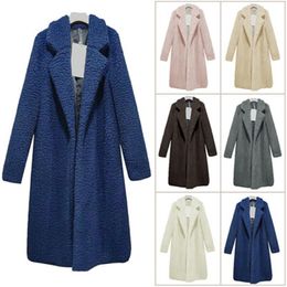 Women's Fur & Faux Spring Autumn Plush Cardigan Coat Female Eleven Colours 6 Yards Lapel Long-Sleeved Lambskin Tide H00311