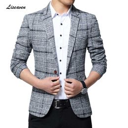 Liseaven Blazers Men Jackets Arrival Male Plus Size 5XL Slim Fit Coat s Blazer Jacket 211110