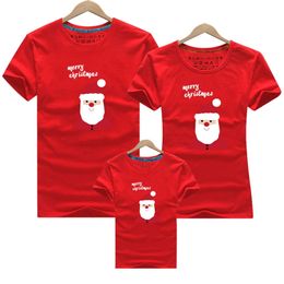 Christmas Look Shirt Family Clothes Santa Claus Deer Year Matching Outfits Father Mother Son Daughter Mom Me Kid 210417