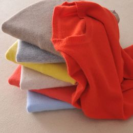 Maglione in cashmere giallo per donna Maglione lavorato a maglia da donna in lana rosa invernale da donna