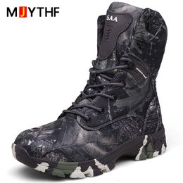 Autumn Winter Shoes Military Boots Camouflage Combat Boots Men Anti-slip Desert Boots Men Outdoor Tactical Hiking Shoes