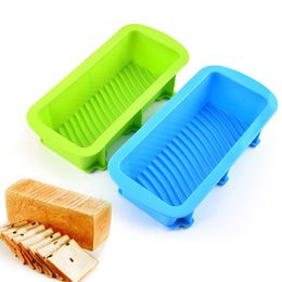 Baking Moulds Rectangular Silicone Toast Plate Toasts Bread Mould DIY Baking Cake Non-stick Moulds Dessert Drink Making WH0177