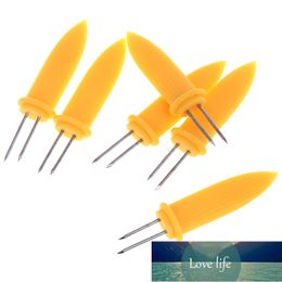 6PCS Stainless Steel BBQ Prongs Skewers Forks Corn On The Cob Holders Party kichen accessories kichen tool Factory price expert design Quality Latest Style Original