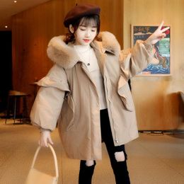 Down Coat 2021 Brand Children Girl Jacket Thick Long Winter Warm Fashion Parka Hooded Outerwear Clothes For Kids Girls Clothing