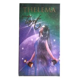 78 Pcs THELEMA Tarot Oracles Palying Party Cards Board Deck s for Fun Family Card Game